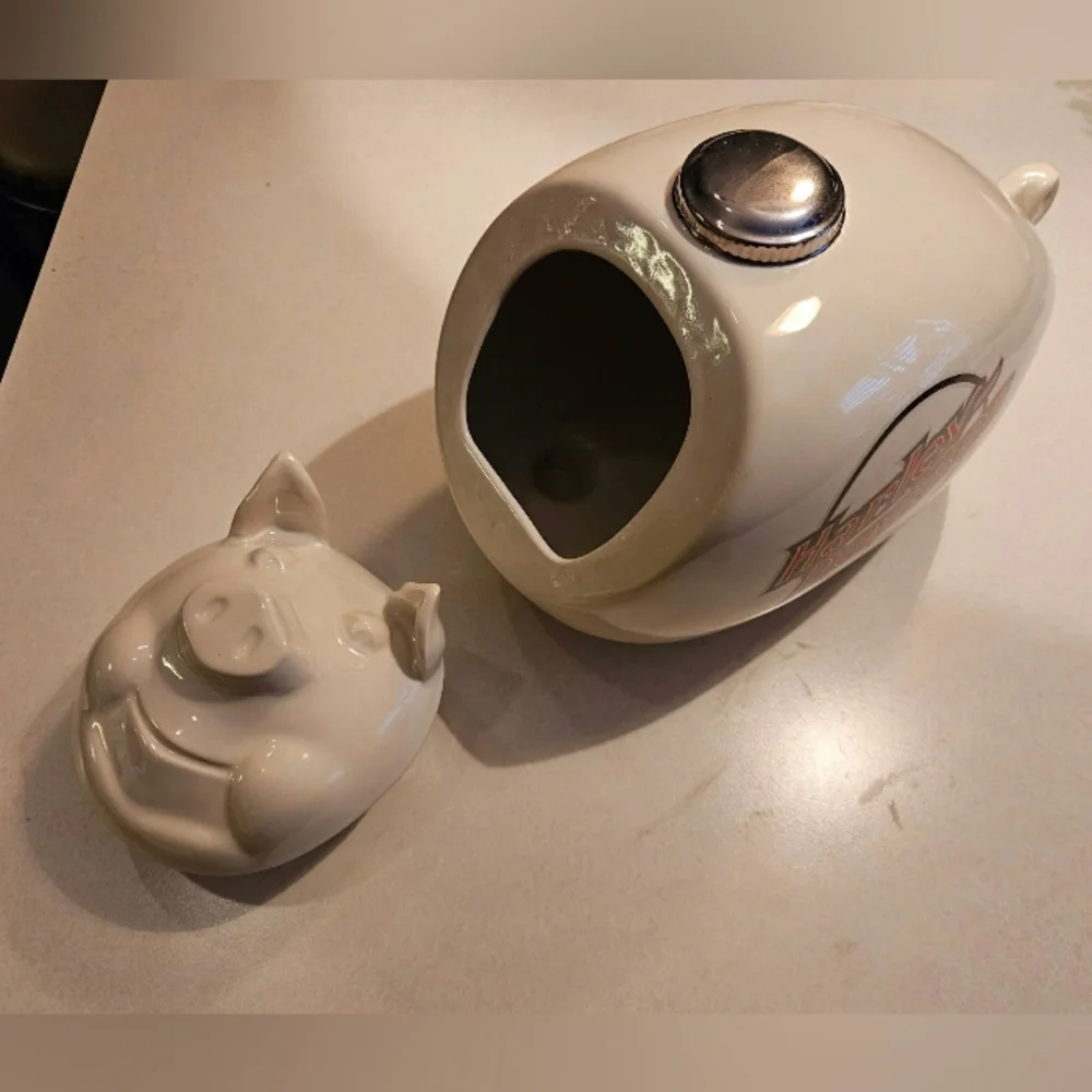Vintage RARE 1984 Harley Davidson HOG Cookie Jar. In Excellent Like New Conditio - Picture 4 of 6